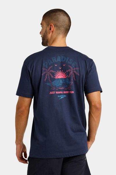 Camiseta Manga Corta Wave Sketch Hombre