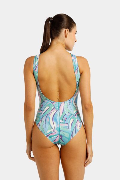 Vestido De Baño U-Back Tropic Collage Mujer