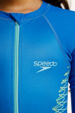 Vestido De Baño Manga Larga Stacked Boom Junior Azul Femenino