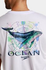 Camiseta Manga Corta Marine Shadow Blanco Hombre