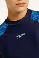 Camiseta Manga Larga Sunshine Lagoon Spiral Azul Mujer