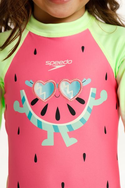 Vestido De Baño Manga Larga Bubble Melon Bebé Femenino