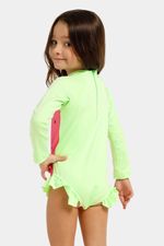 Vestido De Baño Manga Larga Bubble Melon Bebé Multicolor Femenino