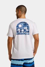 Camiseta Manga Corta Beach Park Blanco Hombre