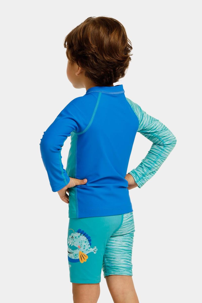 Set De Vestido de baño Lantern Fish Bebé Multicolor Masculino