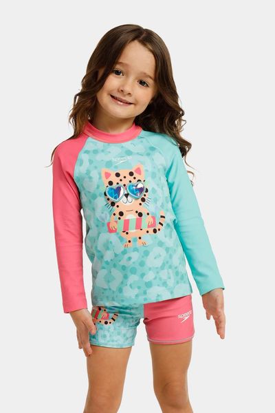 Set de vestido de baño Cutie Roar bebé niña