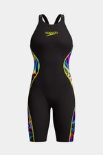 Fastskin Speedo Lzr Pure Intent Openback Kneeskin 2.0 Negro Mujer