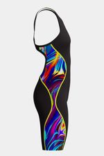 Fastskin Speedo Lzr Pure Intent Openback Kneeskin 2.0 Negro Mujer