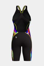 Fastskin Speedo Lzr Pure Intent Openback Kneeskin 2.0 Negro Mujer