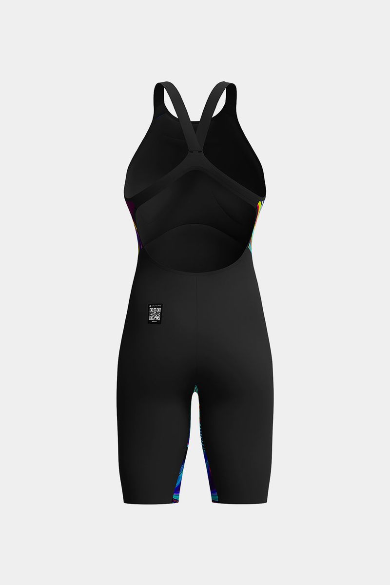 Fastskin Speedo Lzr Pure Valor 2.0 Openback Kneeskin Negro Mujer