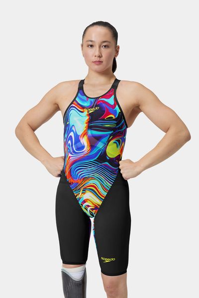 Fastskin Speedo Lzr Pure Valor 2.0 Molten Blur Openback Kneeskin Mujer
