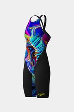 Fastskin Speedo Lzr Pure Valor 2.0 Openback Kneeskin Negro Mujer