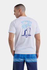 Camiseta Manga Corta Fluorescent Tide Blanca Hombre