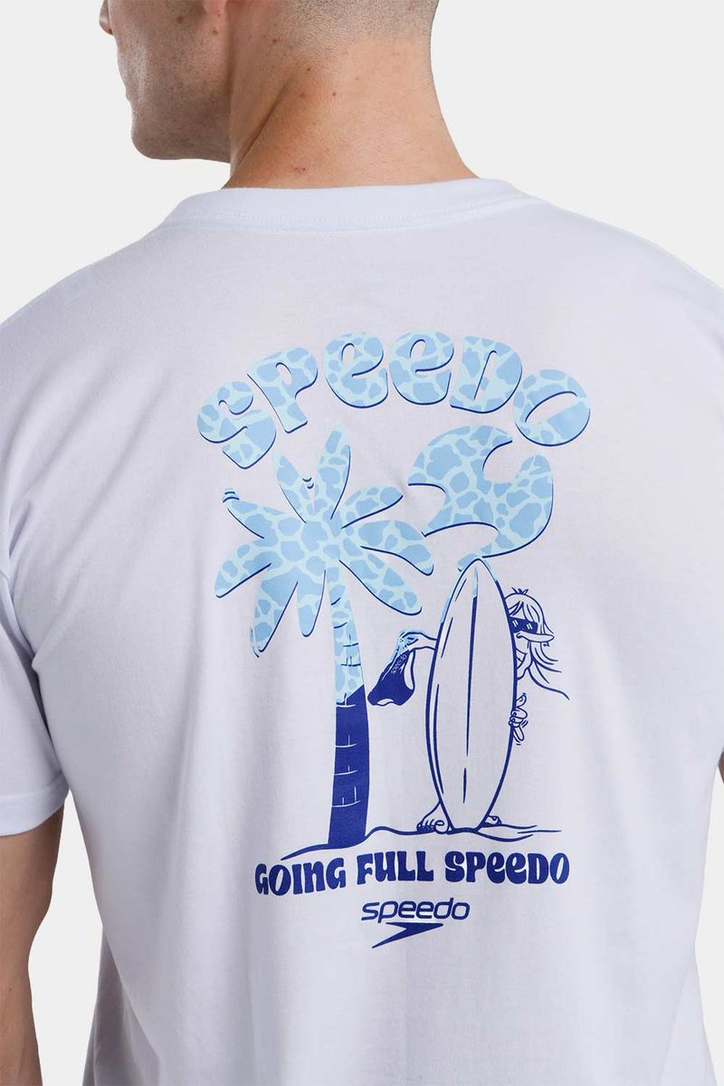 Camiseta Manga Corta Fluorescent Tide Blanca Hombre