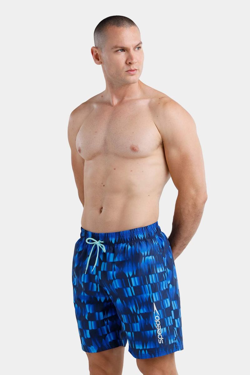 Pantaloneta Check The Box 18 Pulgadas Azul Hombre