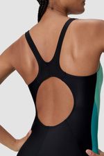 Vestodo de Baño Colorblock Splice 2.0 Negro Mujer