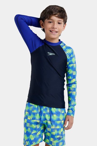 Camiseta manga larga Sunshine Check Deep niño