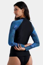 Camiseta Manga Larga Sunshine Tidewide Deep Negro Mujer