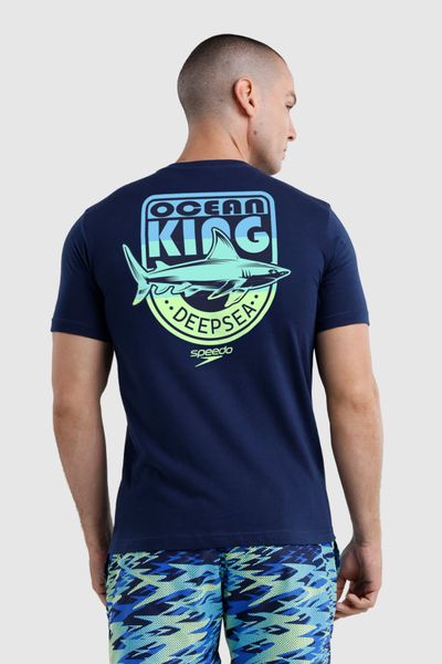 Camiseta Manga Corta Midnight Shark Hombre