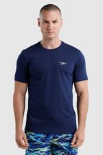 Camiseta Manga Corta Midnight Shark Azul Hombre
