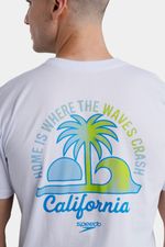 Camiseta Manga Corta Fluo Sands Blanco Hombre