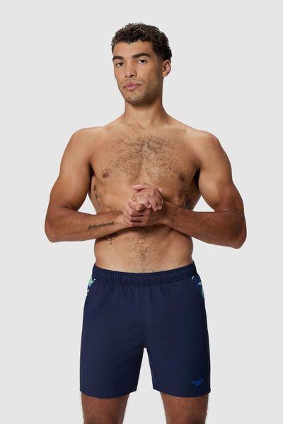 Pantaloneta Xpress Lite Sport Panel Peacoat 16 Pulgadas Hombre