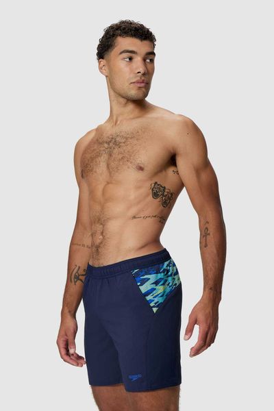 Pantaloneta Xpress Lite Sport Panel Peacoat 16 Pulgadas Hombre