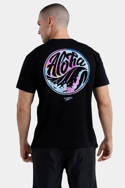 Camiseta Manga Corta Tropical Wave Hombre