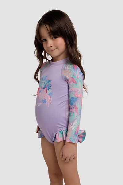 Vestido De Baño Tropical Unicornio Bebé Niña