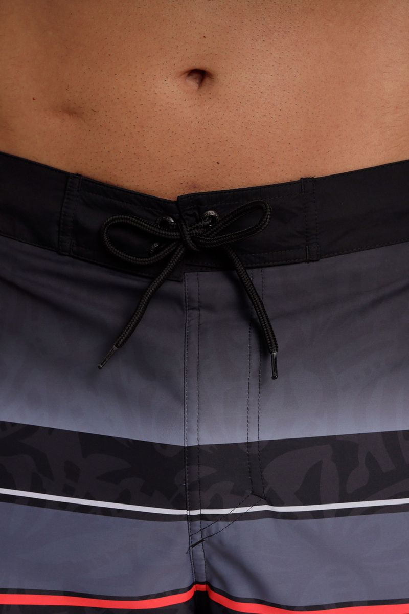 Pantaloneta Dash Stripe 22 Pulgadas Negro Hombre