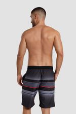 Pantaloneta Dash Stripe 22 Pulgadas Negro Hombre