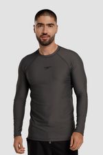 Camiseta manga larga Sunshine Boom Wave Gris Hombre