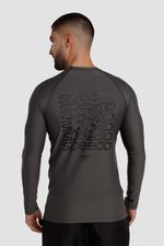 Camiseta manga larga Sunshine Boom Wave Gris Hombre