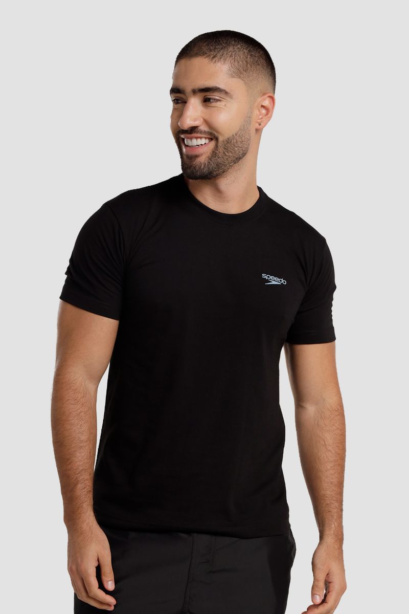 Camiseta Manga Corta Boom Wave Negro Hombre
