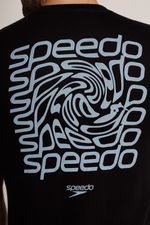 Camiseta Manga Corta Boom Wave Negro Hombre