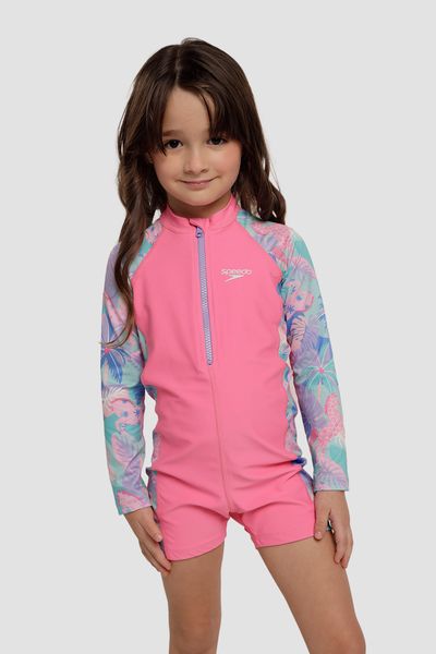 Enterizo De Baño Tropical Unicornio Bebé Niña