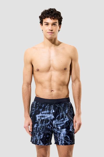 Pantaloneta Print Lookout Volley 16 pulgadas negra hombre