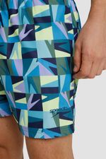Pantaloneta Boom Grid 16 Pulgadas Azul Hombre