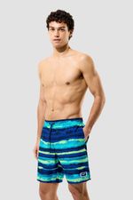 Pantaloneta Print Redondo Edge 18 Pulgadas Azul Hombre