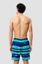 Pantaloneta Print Redondo Edge 18 Pulgadas Azul Hombre