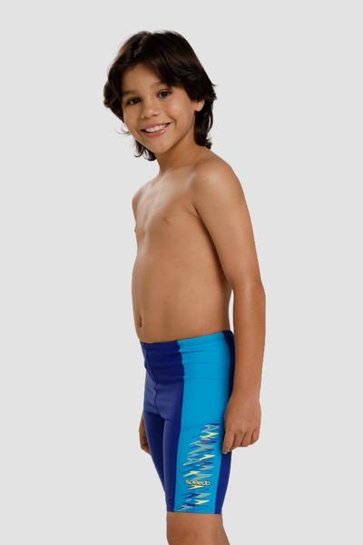Pantaloneta de baño Jammer Dive Block azul niño