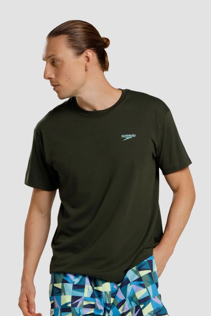 Camiseta Manga Corta Desert South Verde Hombre
