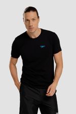 Camiseta Manga Corta Silver Petal Negro Hombre