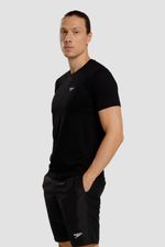 Camiseta Manga Corta Silver Petal Negro Hombre