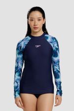 Camiseta Manga Larga Sunshine Geode Obscura Azul Mujer