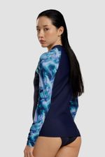 Camiseta Manga Larga Sunshine Geode Obscura Azul Mujer