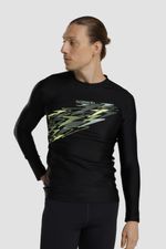 Camiseta Manga Larga Sunshine Hyperboom Pale Negro Hombre