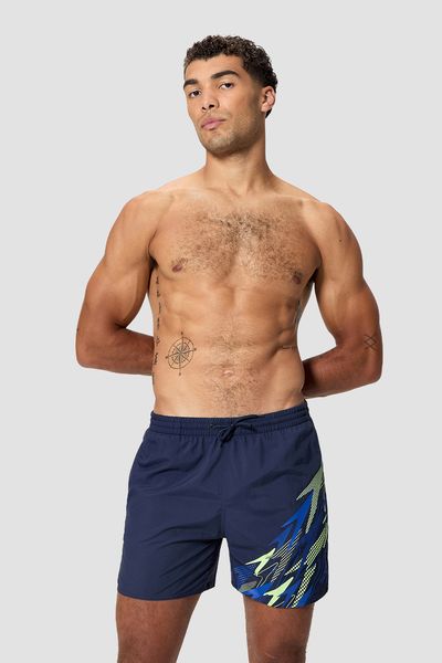 Pantaloneta Medley Logo 16 pulgadas azul hombre