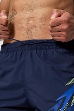 Pantaloneta Medley Logo 16 Pulgadas Azul Hombre