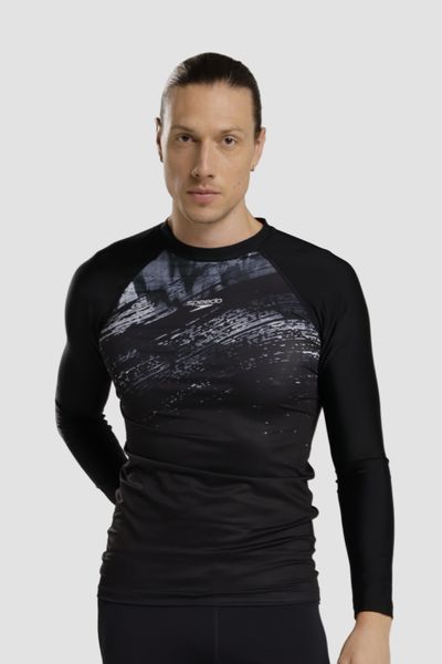 Camiseta manga larga Sunshine Aqua Melt negra hombre